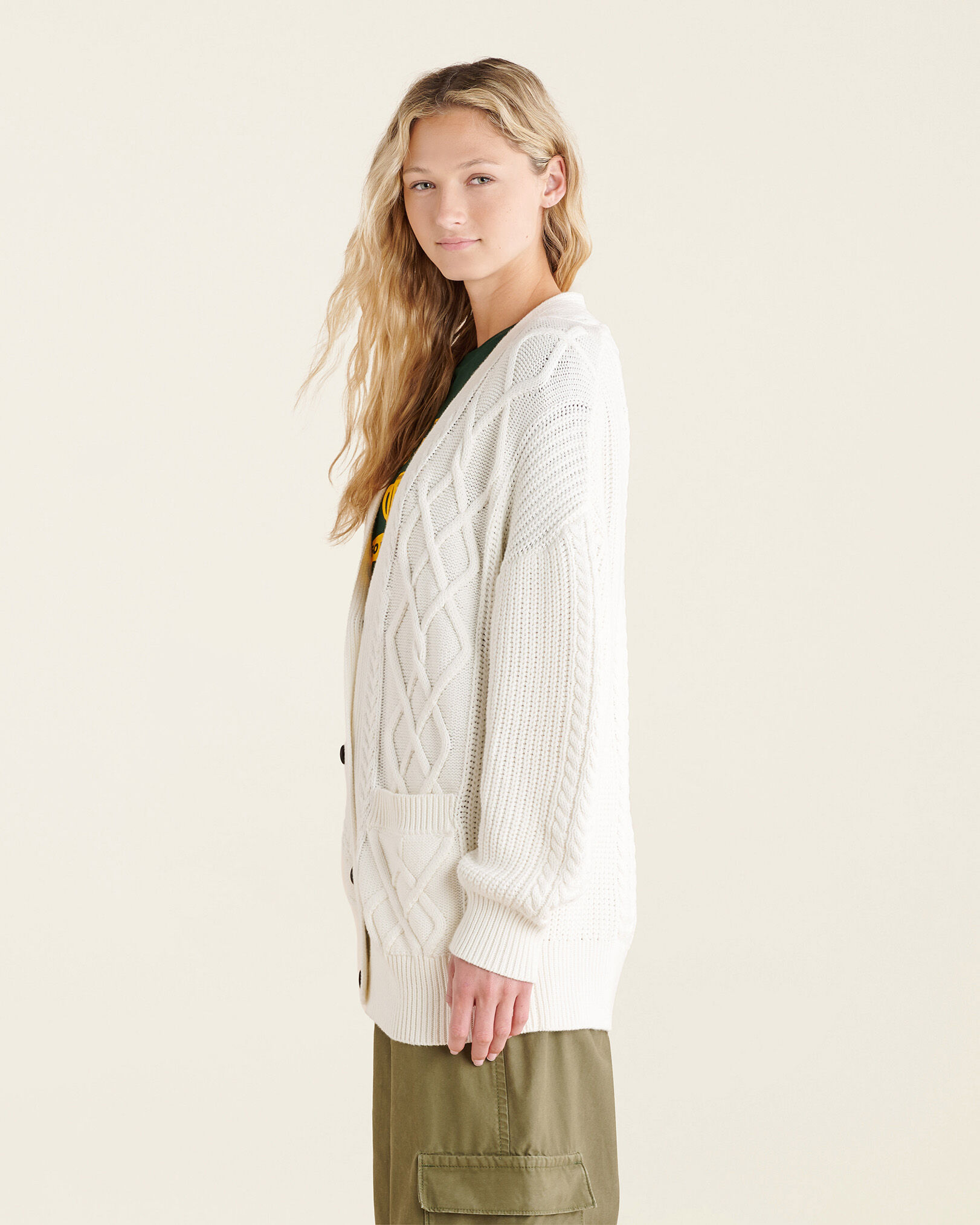 Cable knit clearance cardigan sweater womens