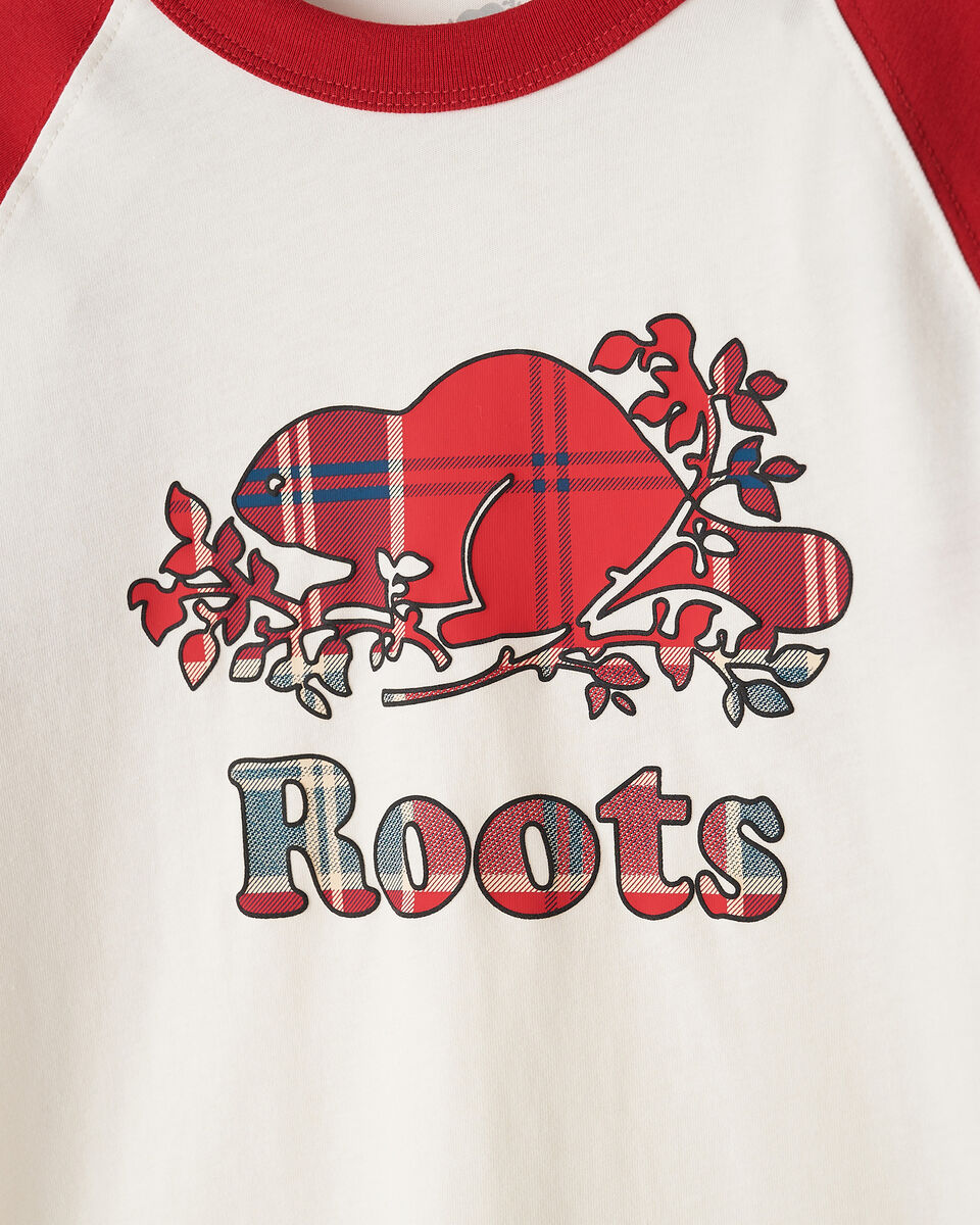 Kids Plaid Baseball T-Shirt