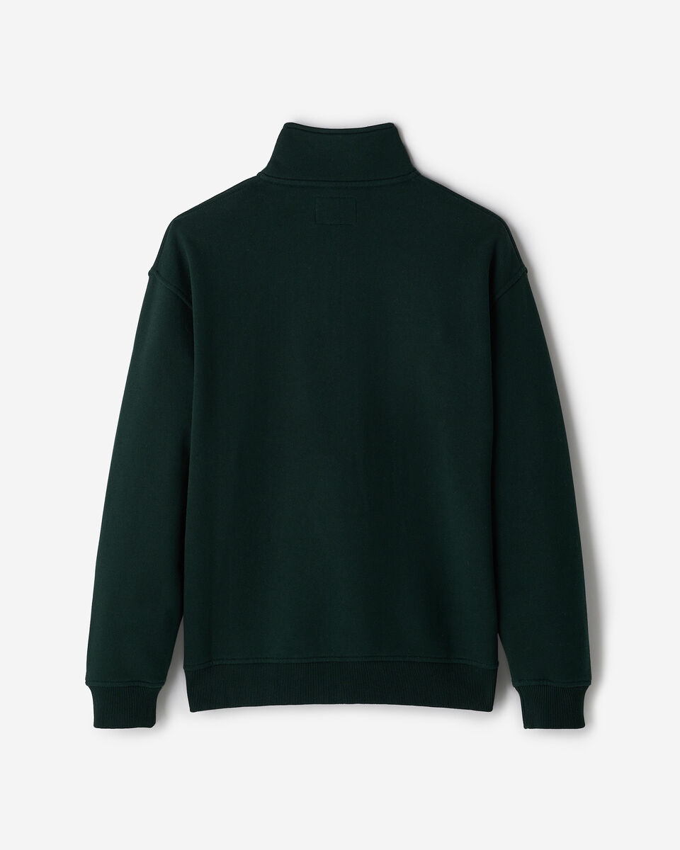 Roots Applique Half Zip Stein