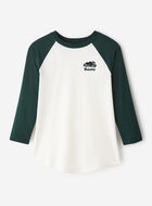 T-shirt style baseball Cooper en coton bio pour femme