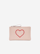 Heart Medium Zip Pouch Cervino