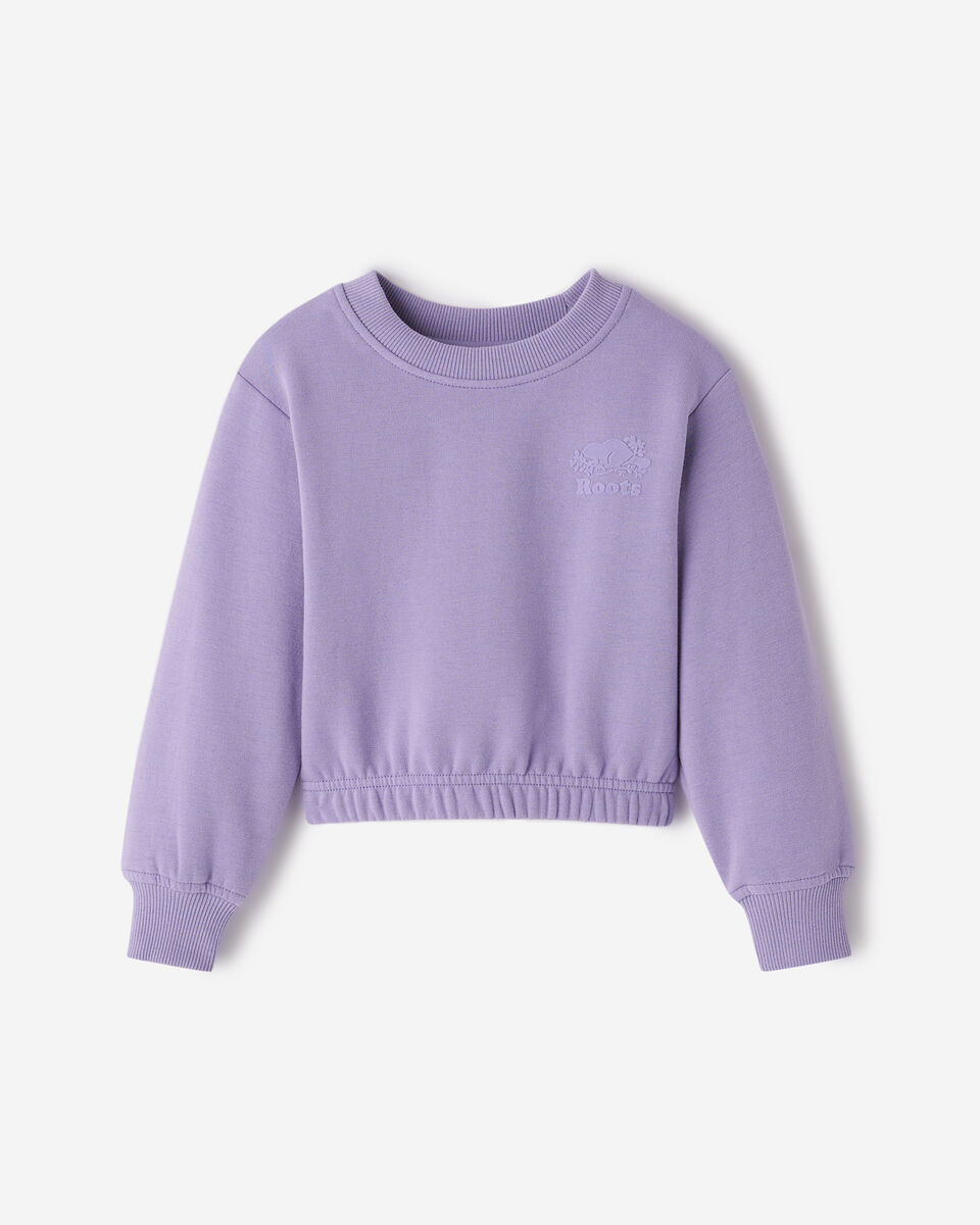Toddler Girls Cozy Cinched Crew Sweatshirt