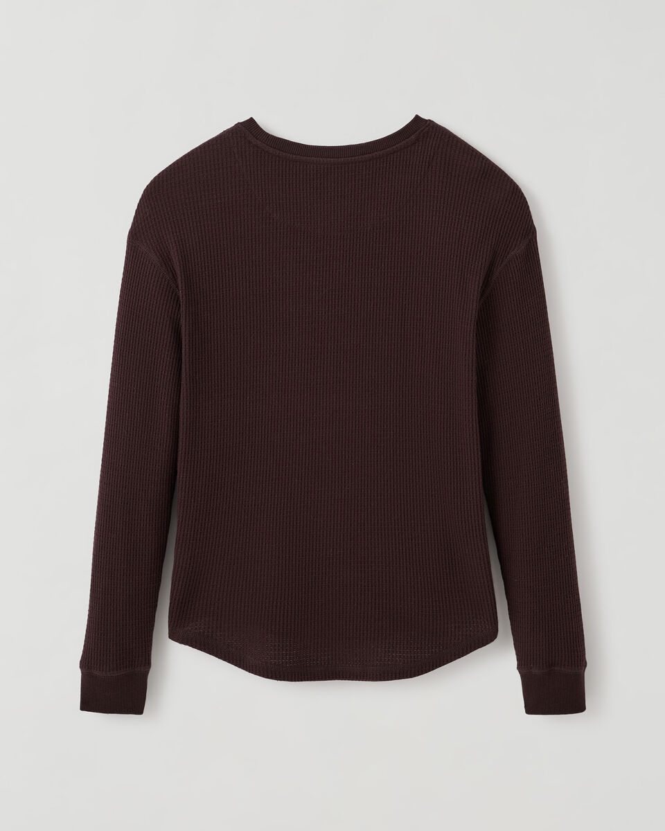 Waffle Long sleeve Top