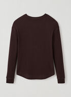 Waffle Long sleeve Top