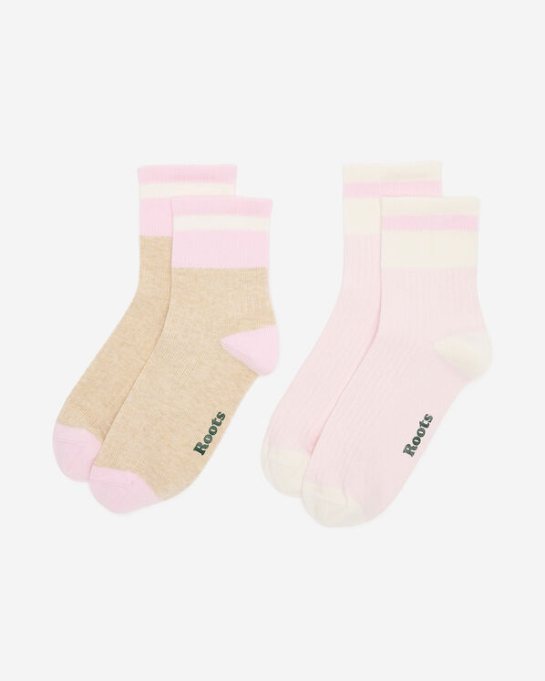 2 paires de socquettes en coton Cabane pour adultes 