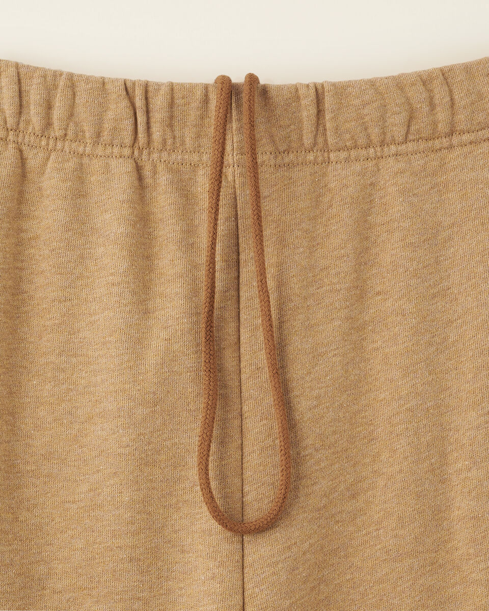 Pantalon ajusté à taille haute en molleton de coton bio Cooper