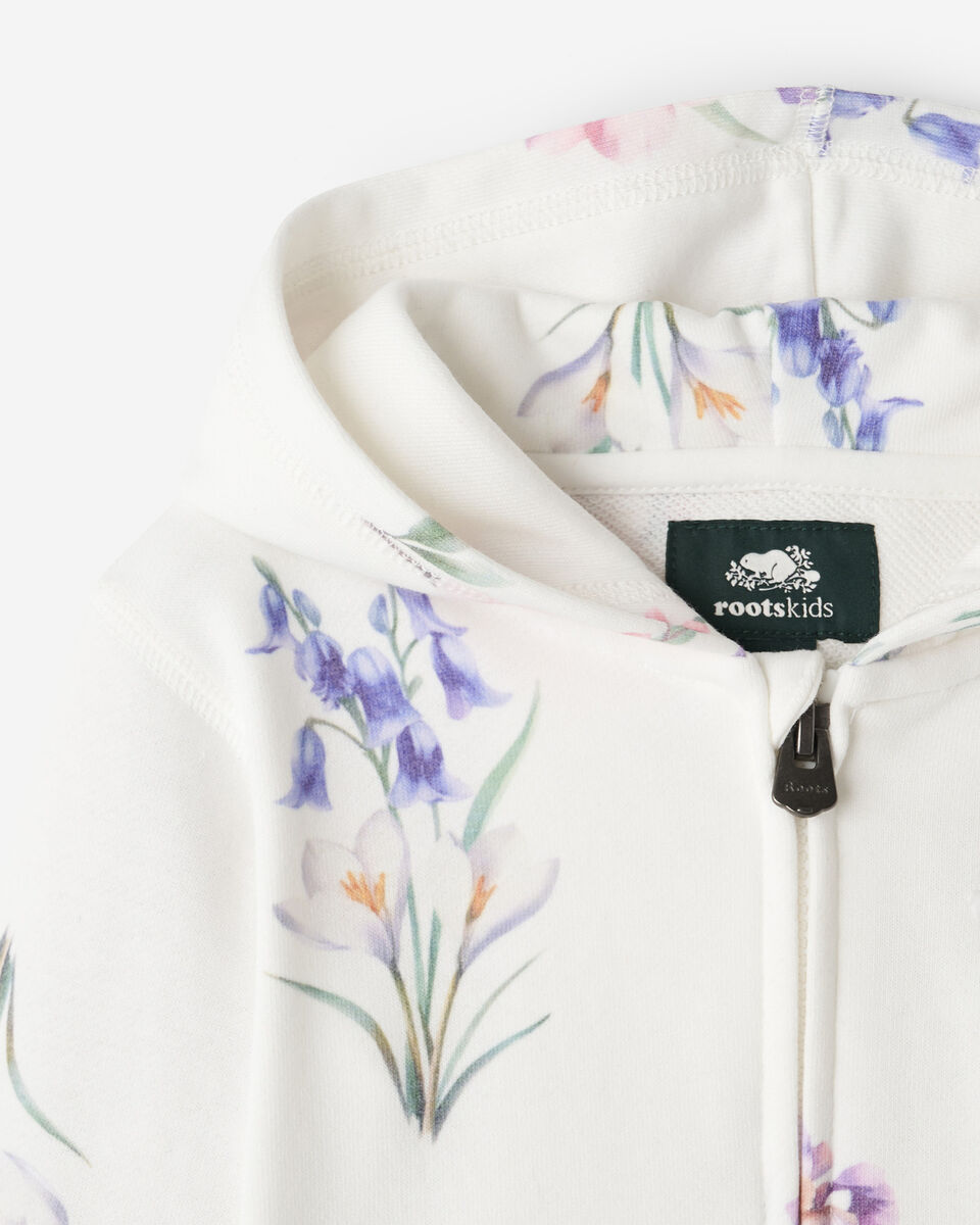 Toddler Cooper Floral Full Zip Hoodie