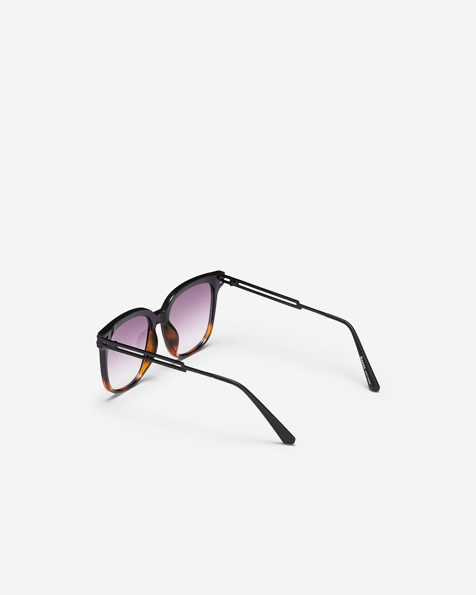 Womens Plastic Modified Square With Metal Temple Arms Sunglasses