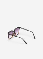 Womens Plastic Modified Square With Metal Temple Arms Sunglasses