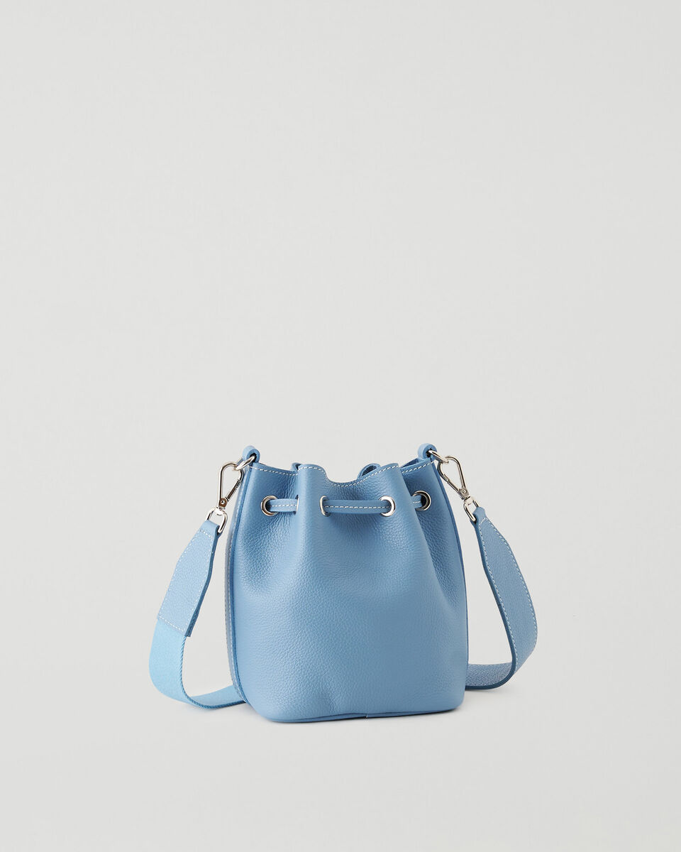 Mini sac seau en cuir Cervino