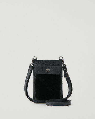 Shearling Phone Pouch