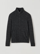 Blouson à glissière en laine