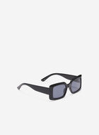Womens Plastic Rectangle Sunglasses