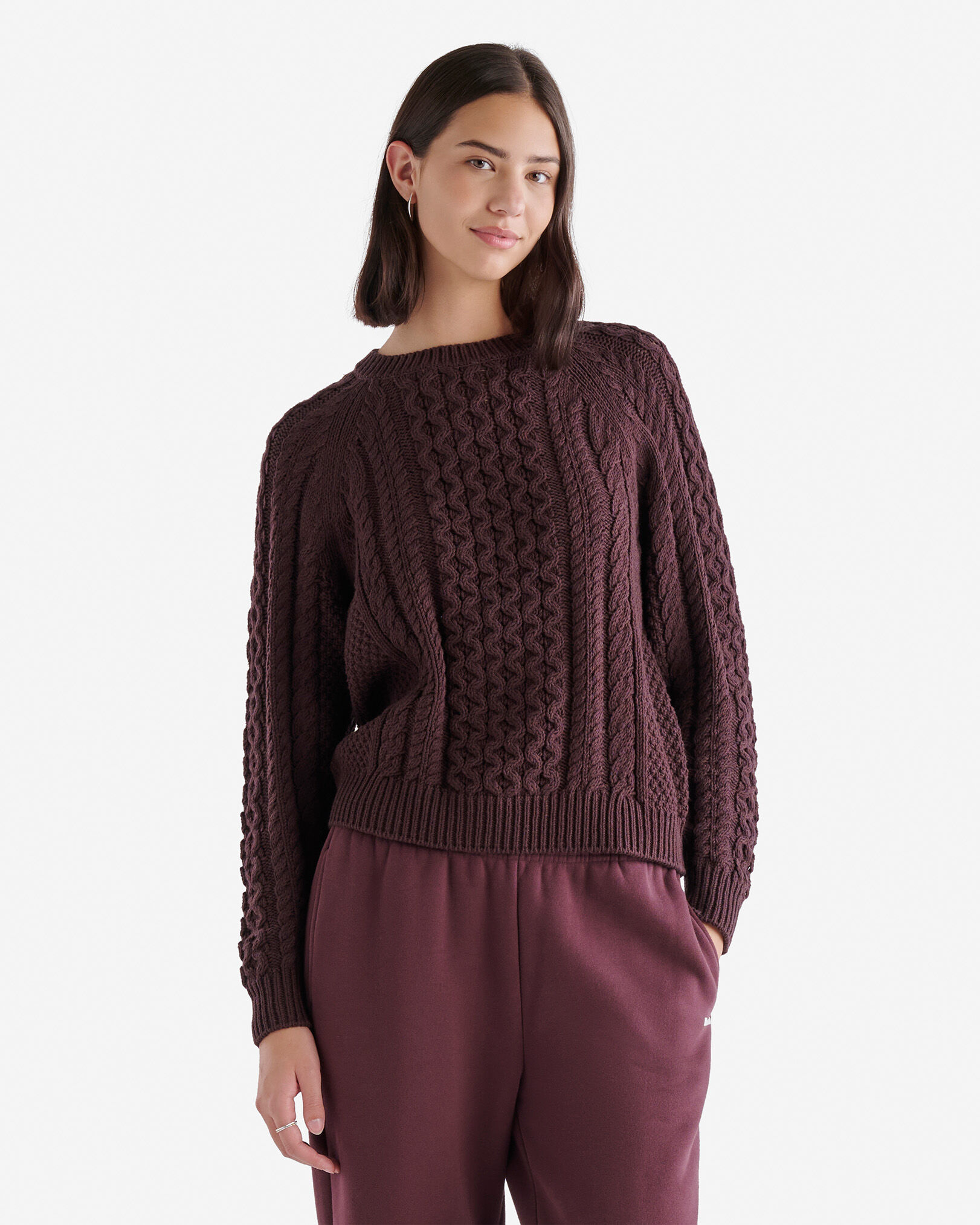 Cable Sweater Sweaters and Cardigans Roots