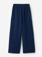Pantalon &agrave; jambe large en molleton de coton bio Cooper