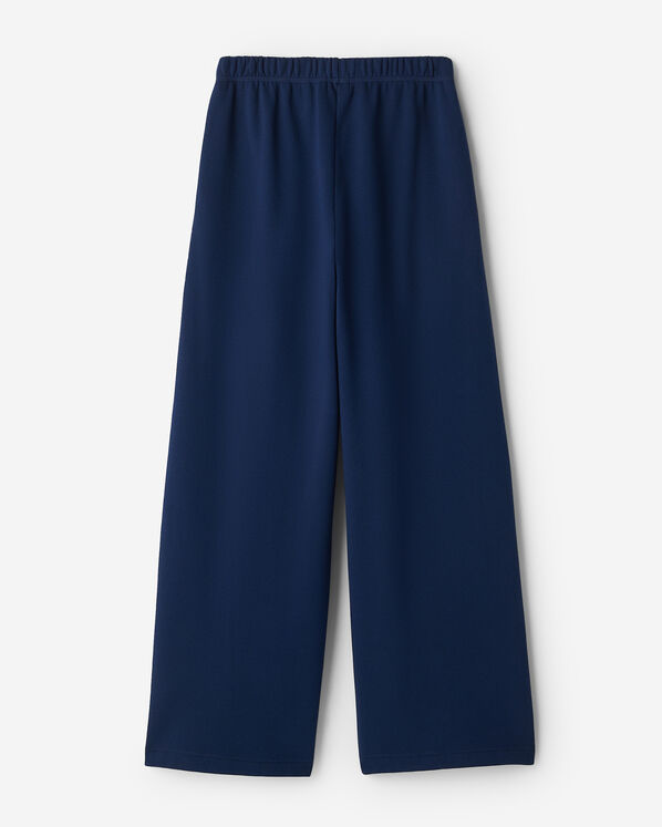 Pantalon &agrave; jambe large en molleton de coton bio Cooper