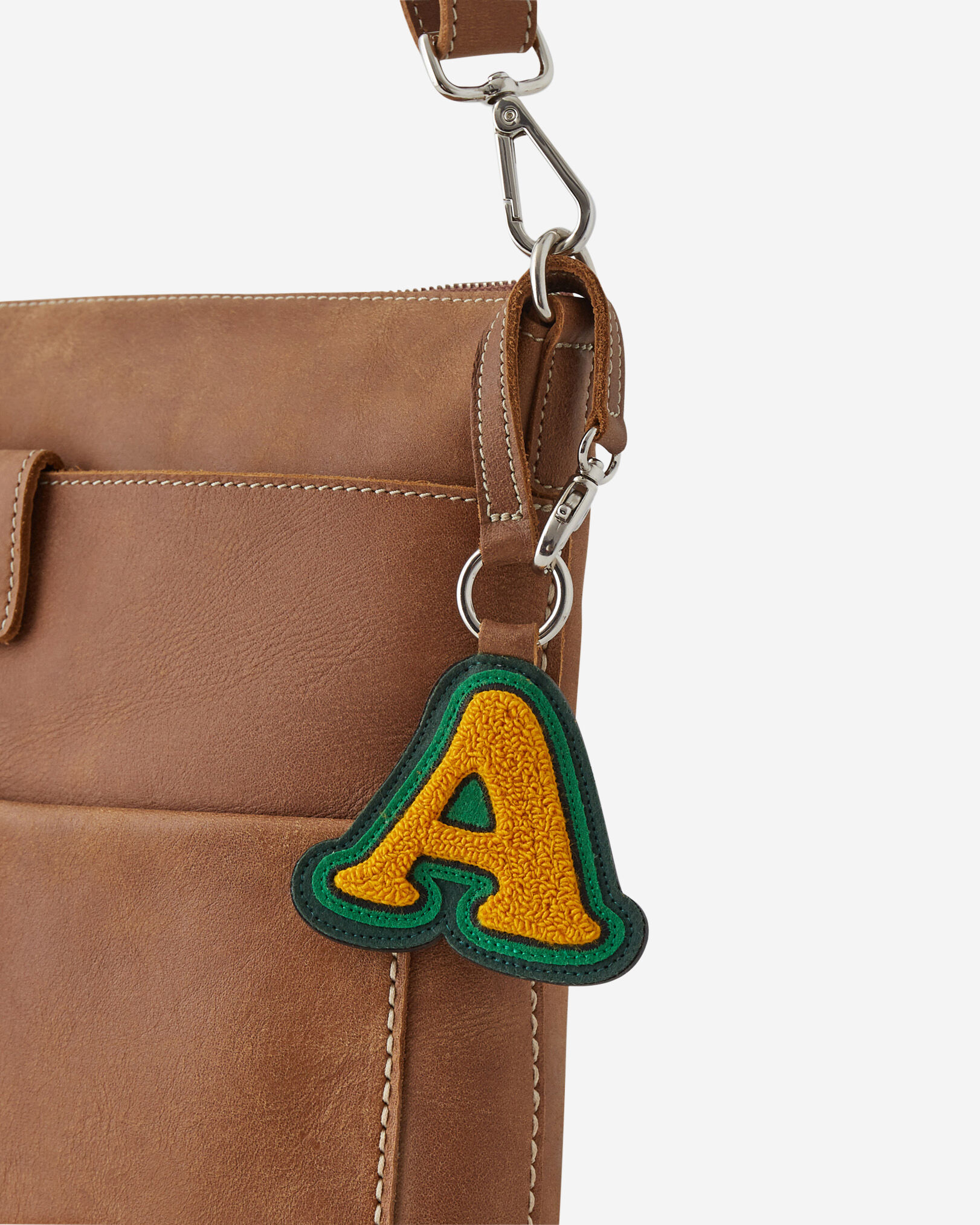 Letter bag charm discount