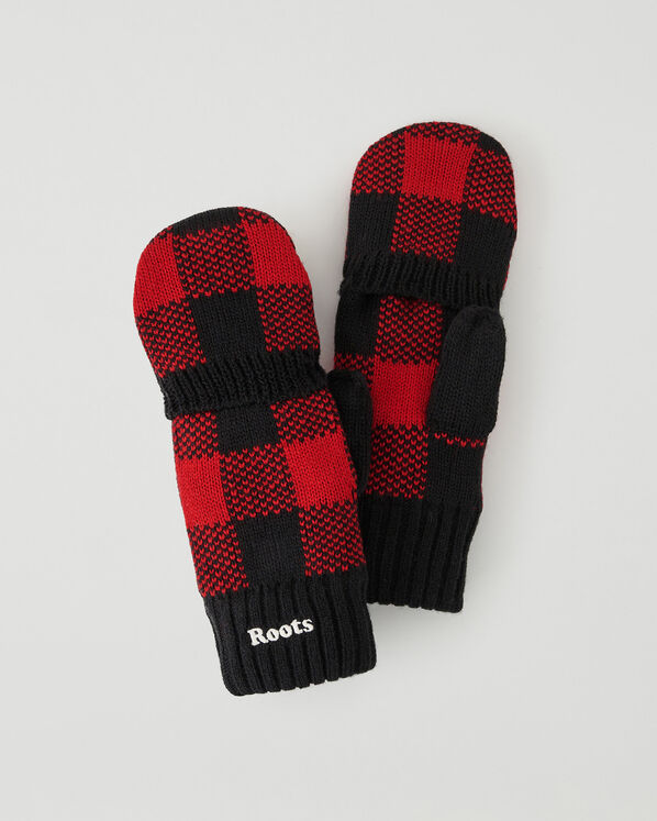 Kid Park Plaid Flip Mitt