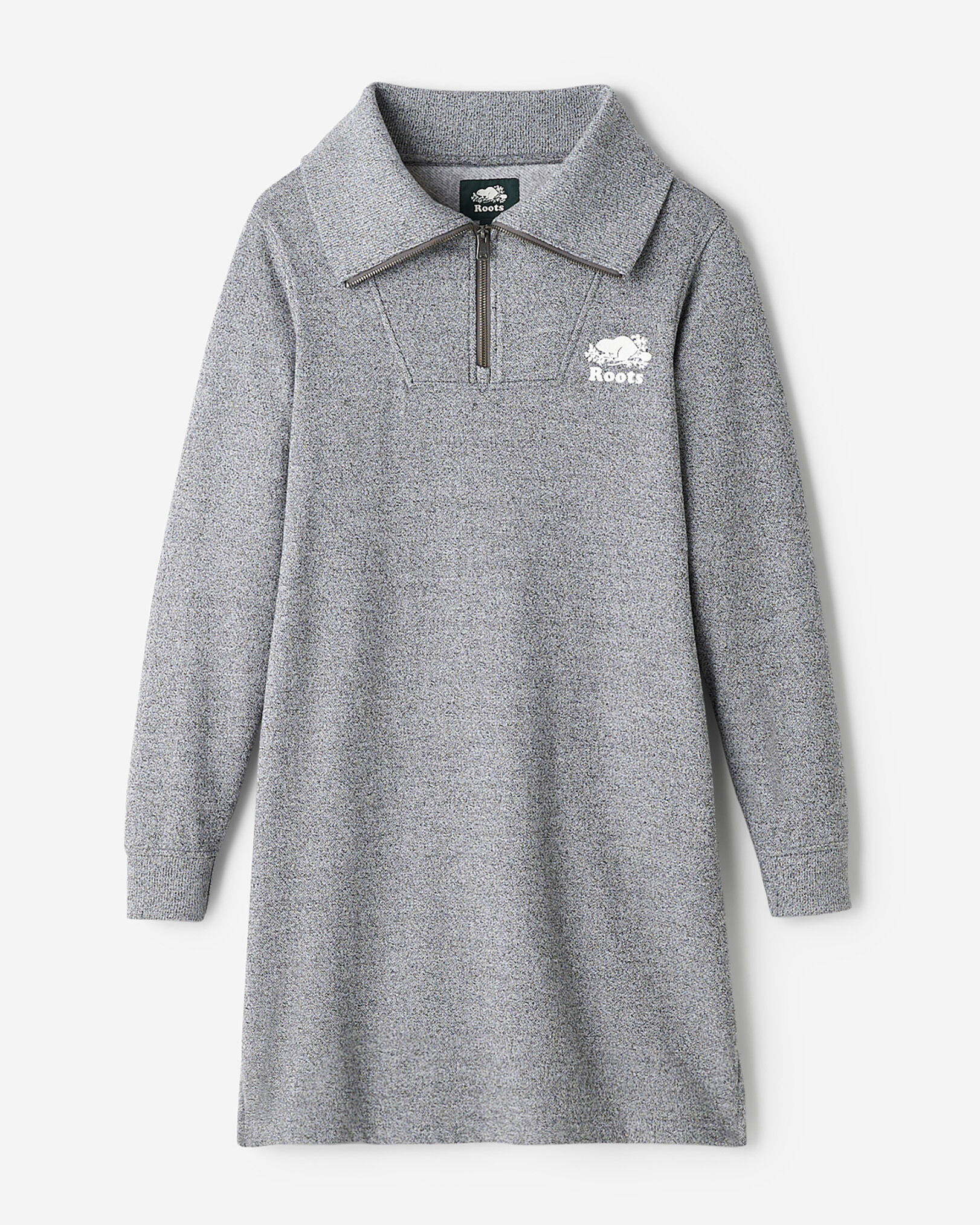 Organic Cooper Half Zip Dress