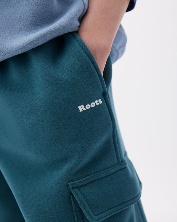 Pantalon cargo d&eacute;contract&eacute; en molleton Nuage pour enfants