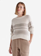 Cabin Stripe Shaker Crew Sweater