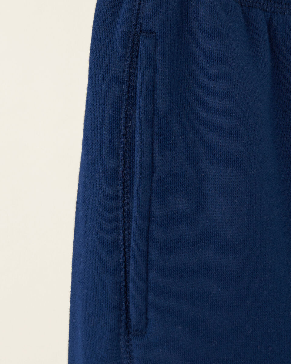 Pantalon en molleton de coton bio à taille haute Cooper