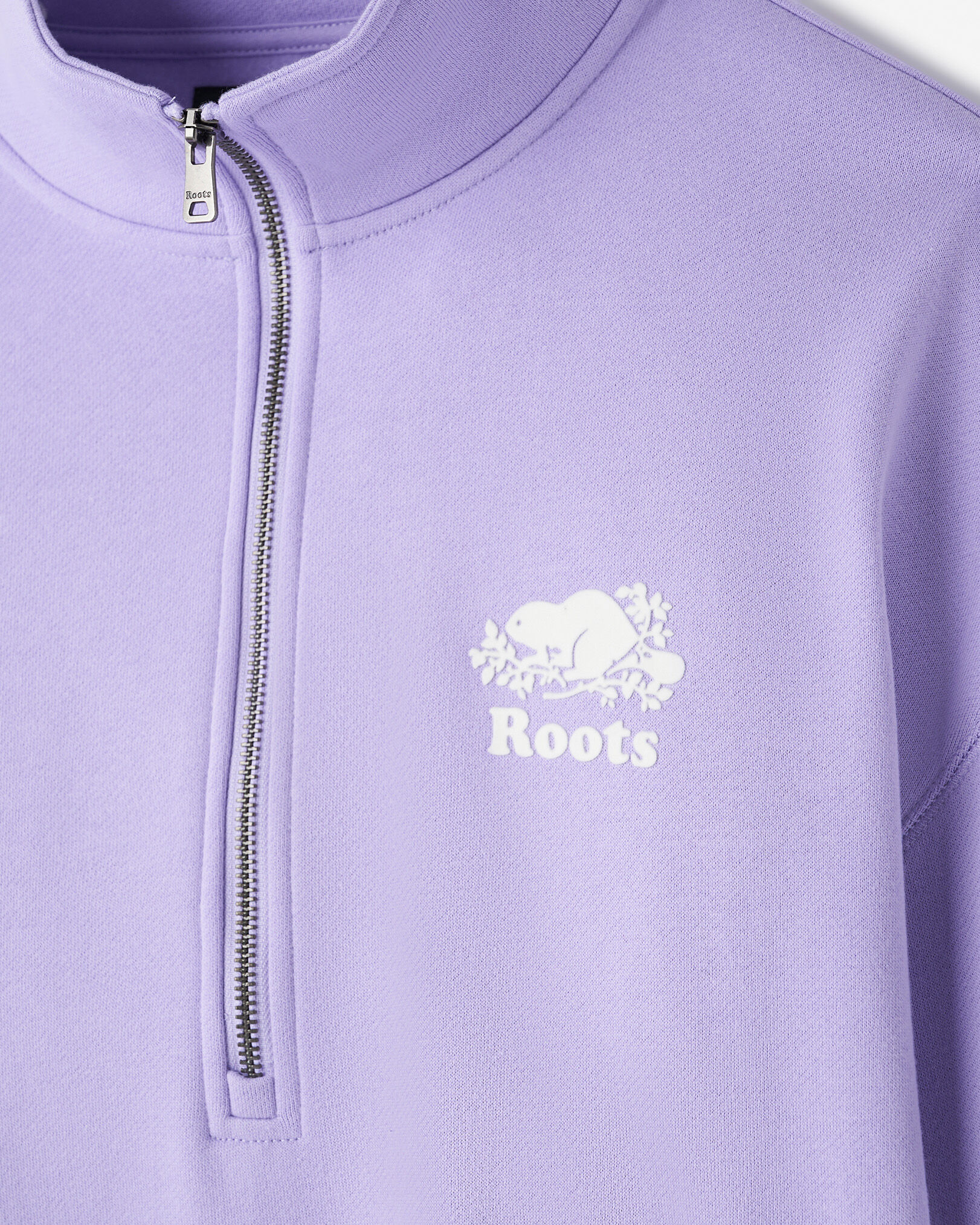 Organic Cooper Relaxed Quarter Zip Stein