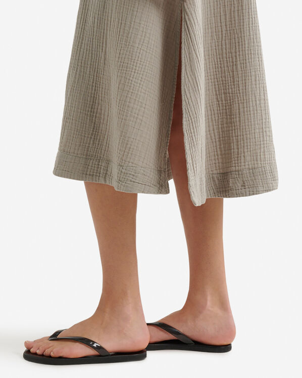 Robe chemise en gaze de coton Isla