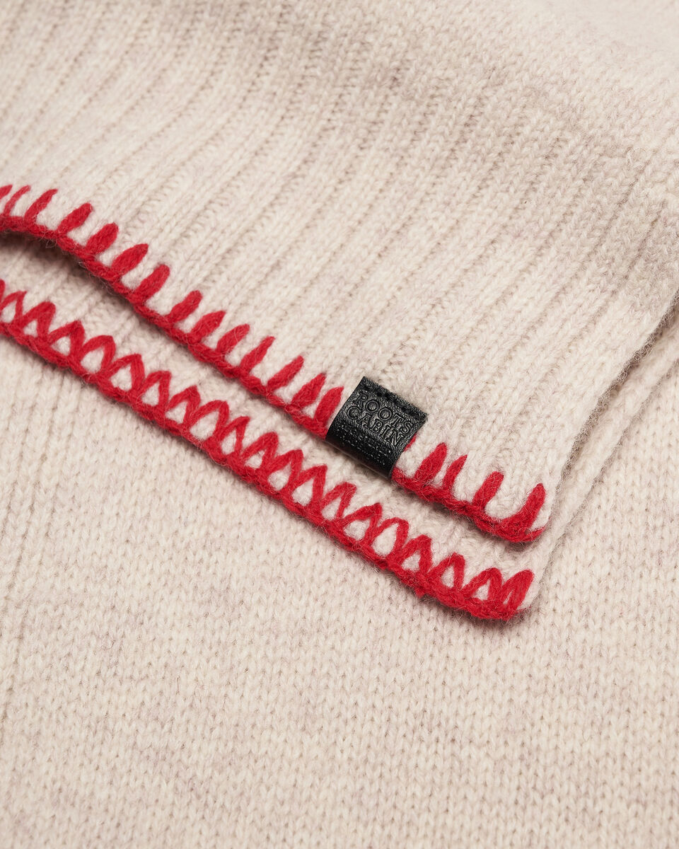 Écharpe à liseré en point de feston