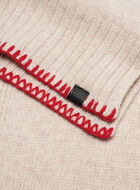 Écharpe à liseré en point de feston