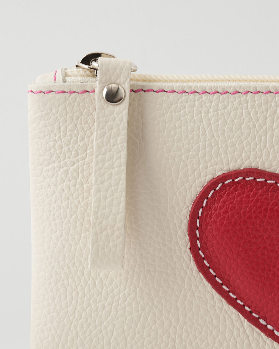 Heart Medium Zip Pouch Cervino