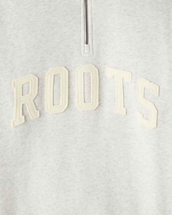 Roots Applique Half Zip Stein Roots Applique Half Zip Stein