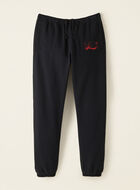 Plaid Applique Sweatpant