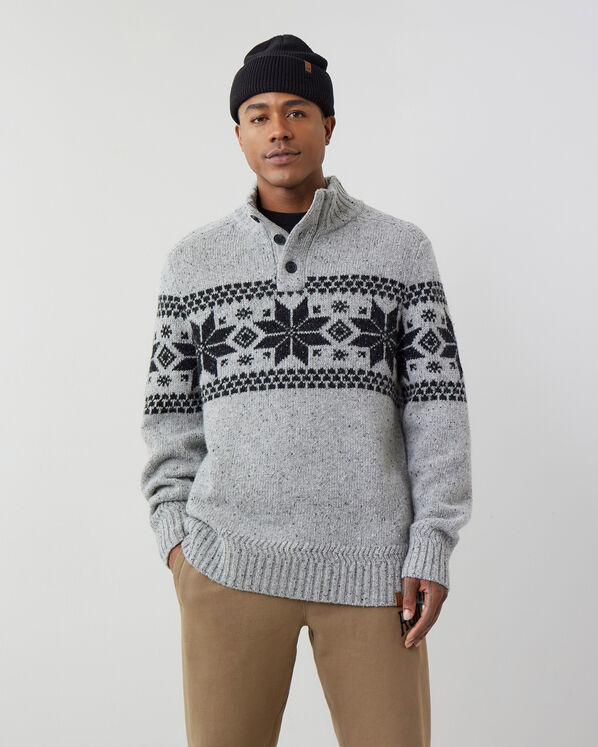 Luxe Wool Fair Isle Mock