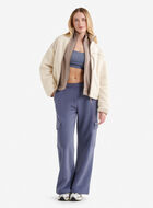 Pantalon cargo &agrave; jambe large en molleton Nuage 