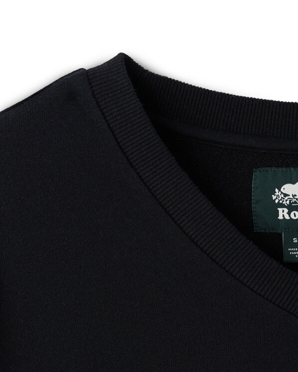 Chandail col en V en molleton de coton bio Cooper