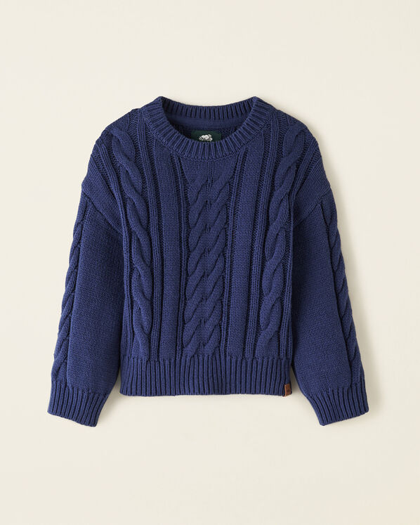 Toddler Cable Crew Sweater