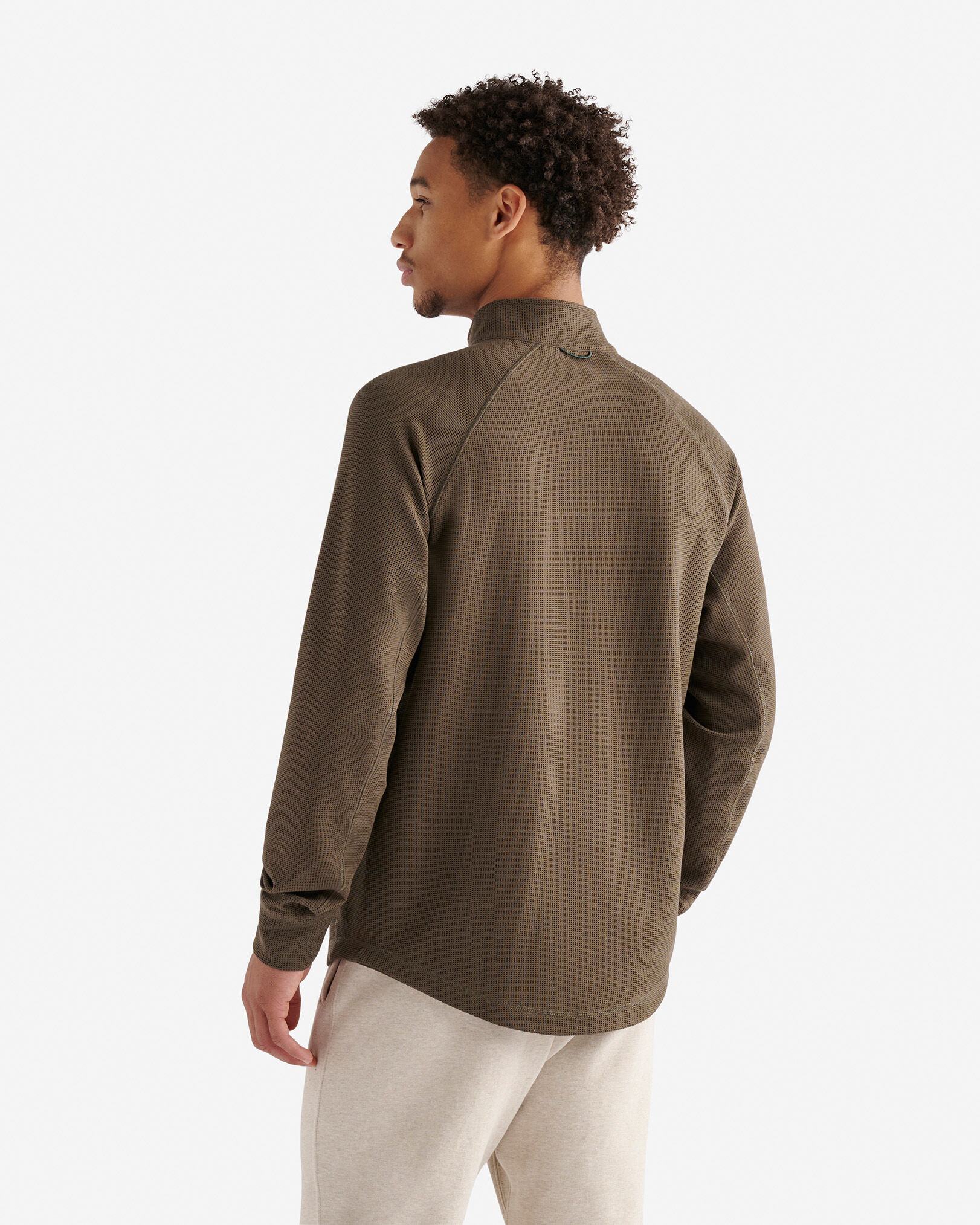 Active Grid Half Zip Stein
