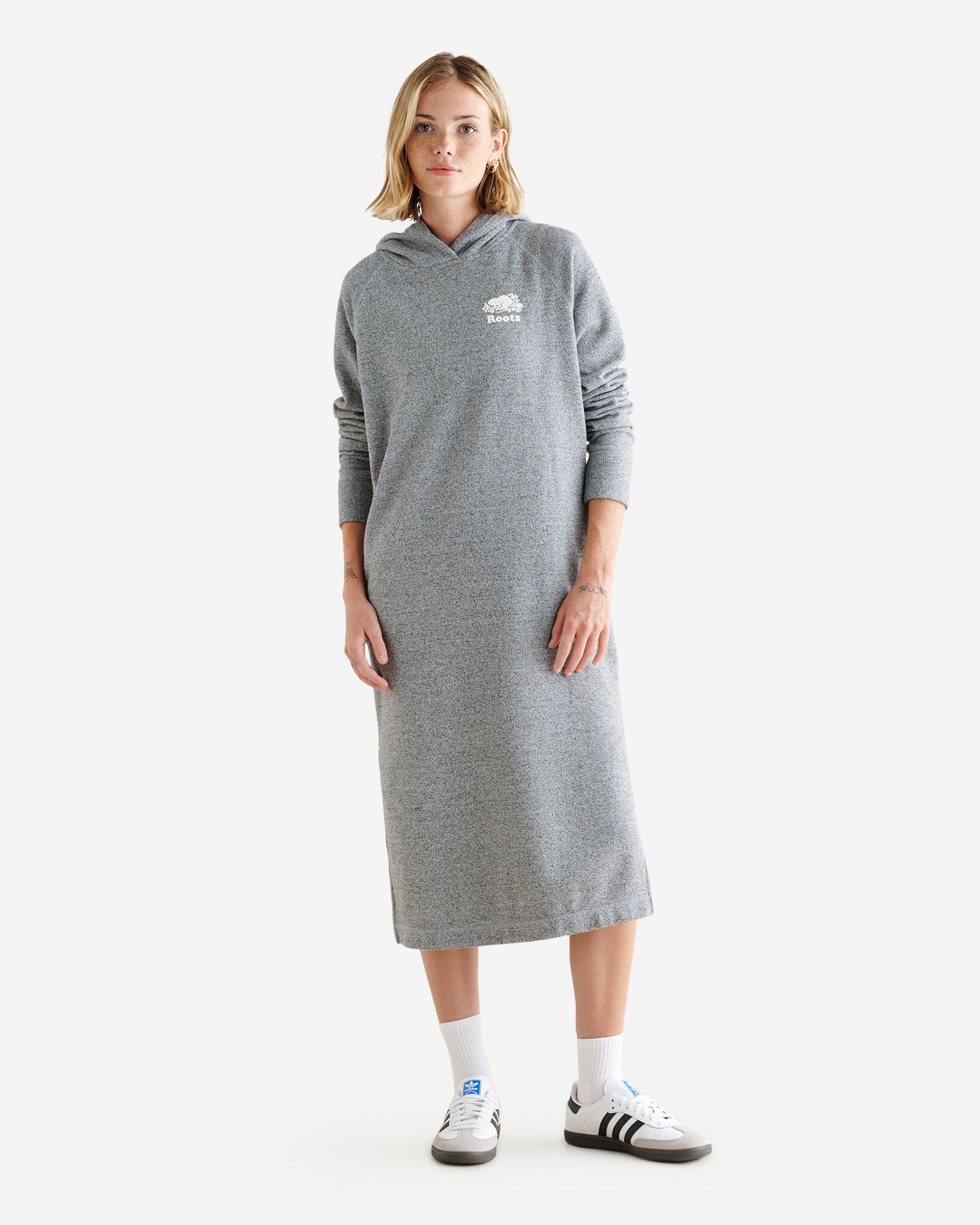 Organic Cooper Hoodie Midi Dress Dresses Skirts Jumpsuits Roots