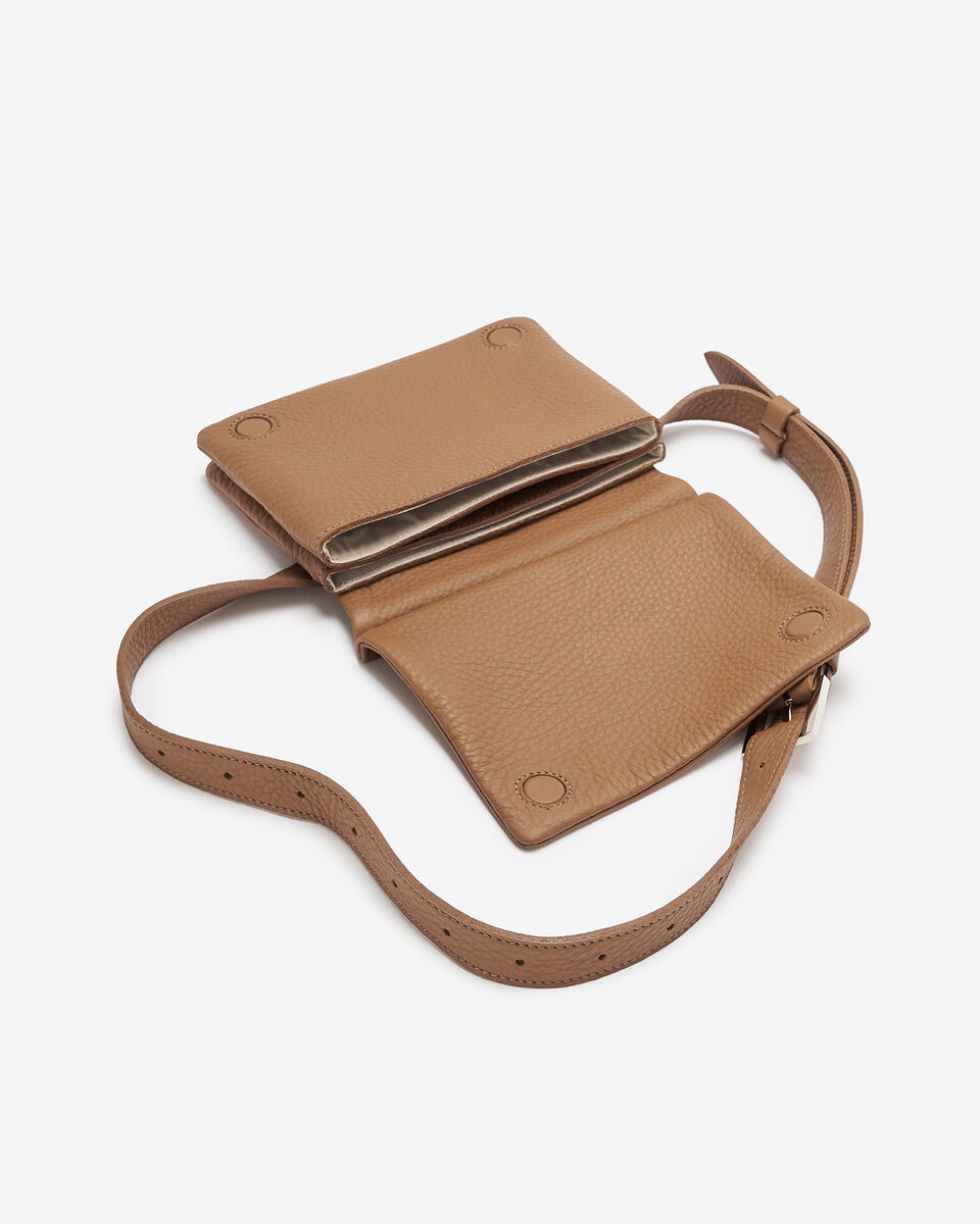 Sac-ceinture double en cuir Nuage