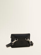 Mini sac à goussets latéraux en accordéon en cuir Cervino