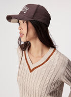 Plaid Applique Baseball Cap