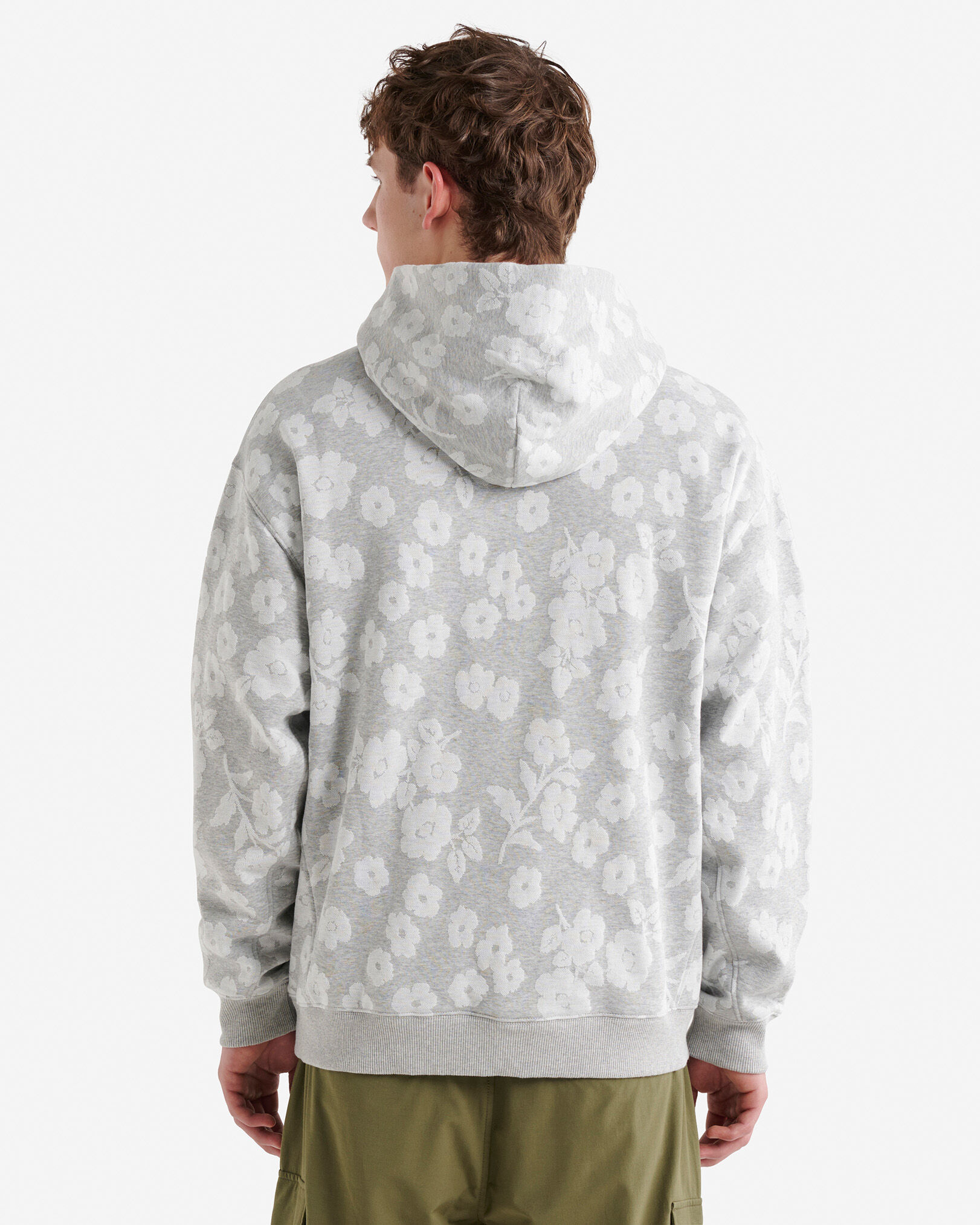Floral Jacquard Hoodie | Roots