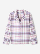 Chemise de pyjama &agrave; carreaux pour femme