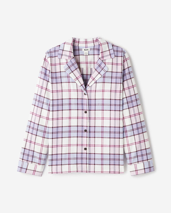Womens Plaid Pajama Shirt