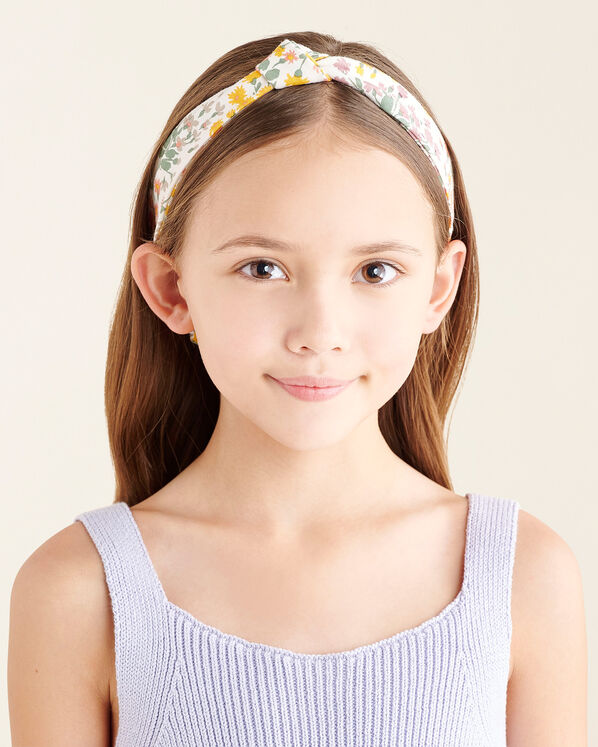 Kids Floral Knit Hair Set