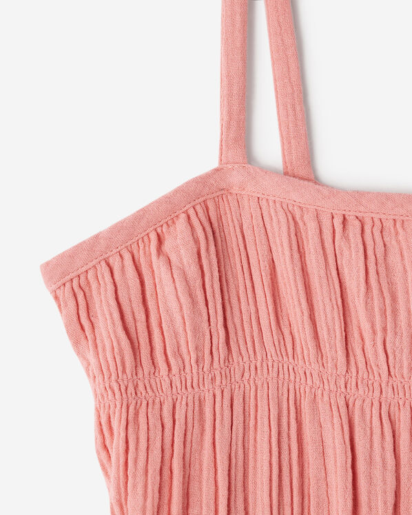 Girls Crinkle Tiered Dress