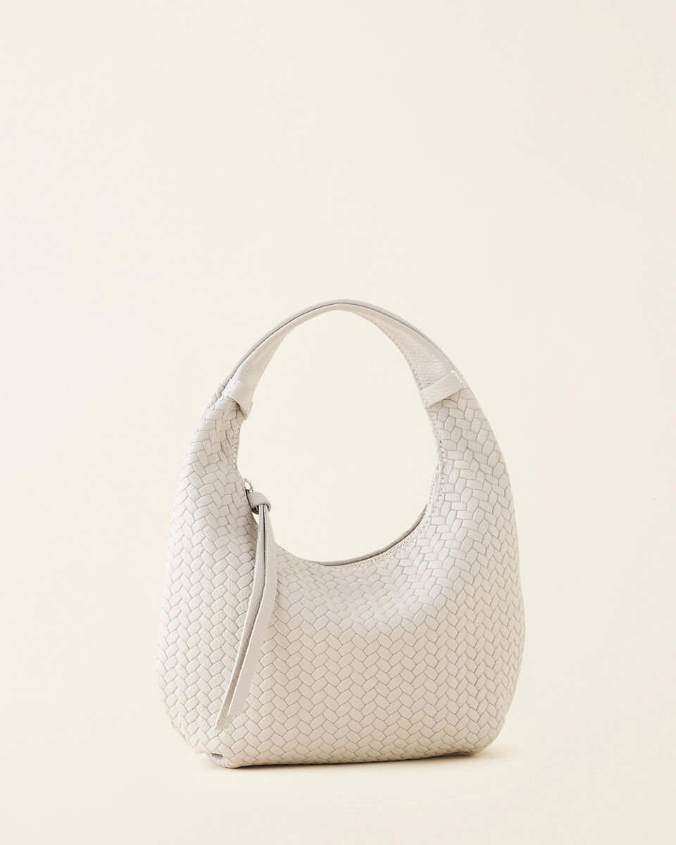 Mini sac Lola en cuir tressé