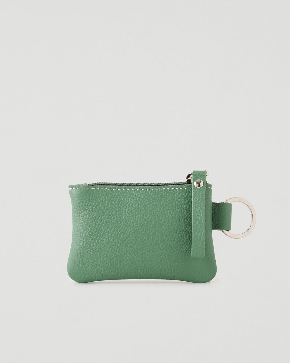 Pochette à glissière en cuir Cervino