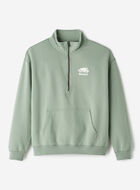 Organic Cooper Relaxed Half Zip Stein